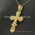 New style gold necklace cross pendant for men